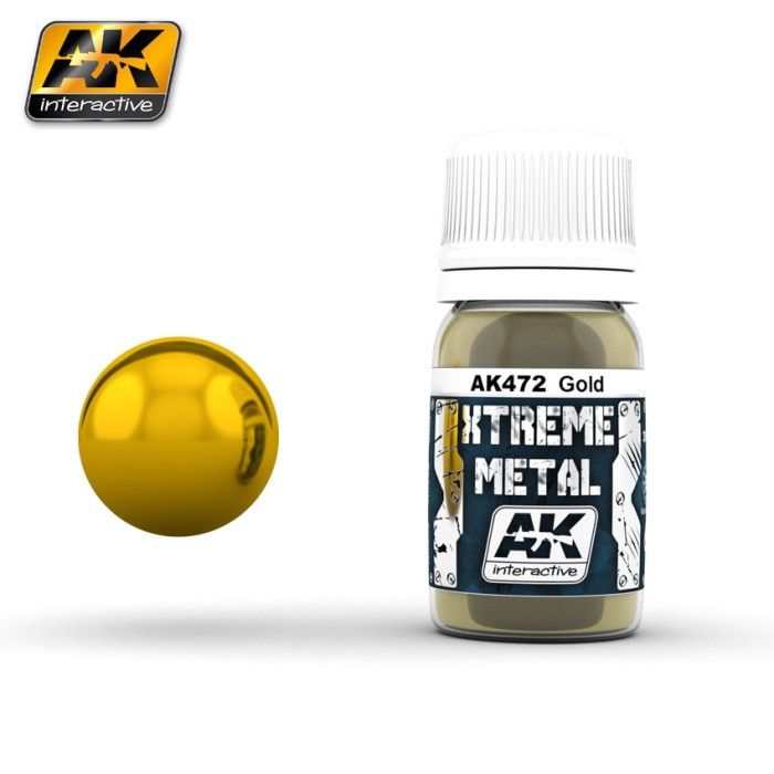 Vernice AK Interactive AK472 Xtreme Metal Color Gold 30 ml