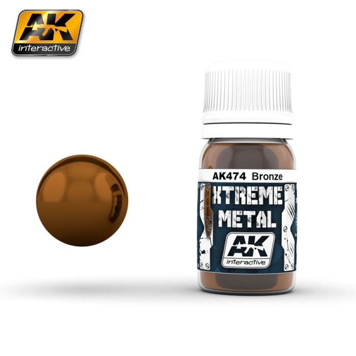 Vernice AK Interactive AK474 Xtreme Metal Color Bronze 30 ml