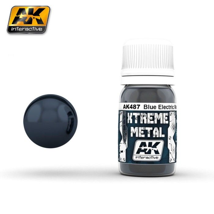 Vernice AK Interactive AK487 Xtreme Metal Color Bleu Métallique 30 ml