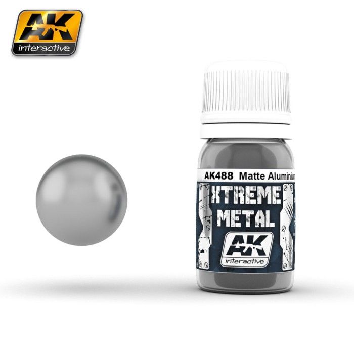 Vernice AK Interactive AK488 Xtreme Metal Color Auminium Mat 30 ml