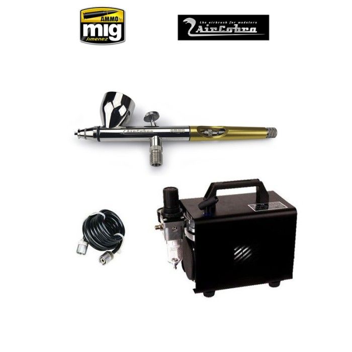 Aerografo Mig Aircobra + compressore RM 2600