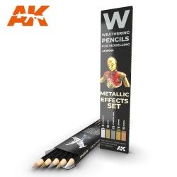 AK10046 Set di matite acquerellabili Mettalics