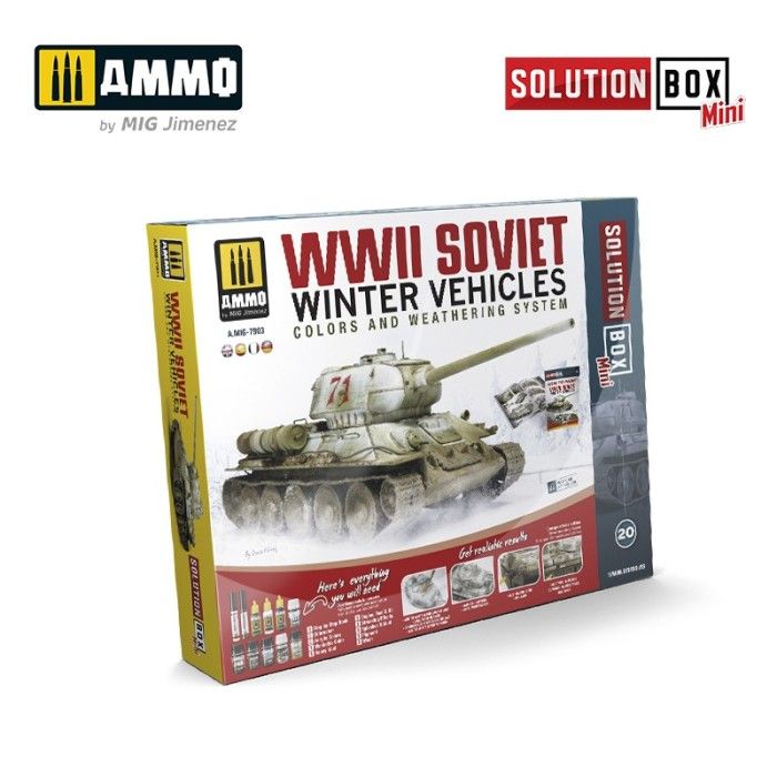 Solution Box Mini - Come dipingere i veicoli invernali sovietici della seconda guerra mondiale