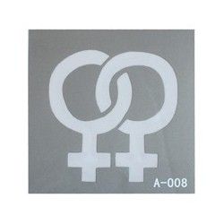 Stencil autoadesivo n. A - 008