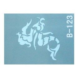 Stencil autoadesivo n. B - 123