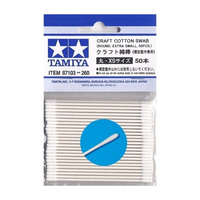 Boccioli di cotone rotondi Tamiya XS