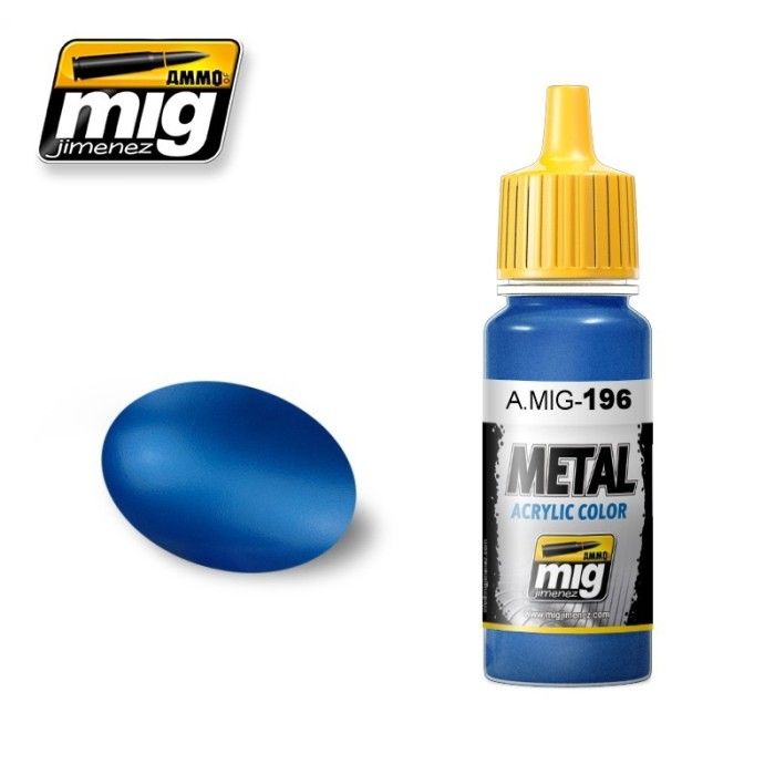 Vernice Mig Jimenez Colori metallizzati A.MIG-0196 Warhead Blu metallizzato