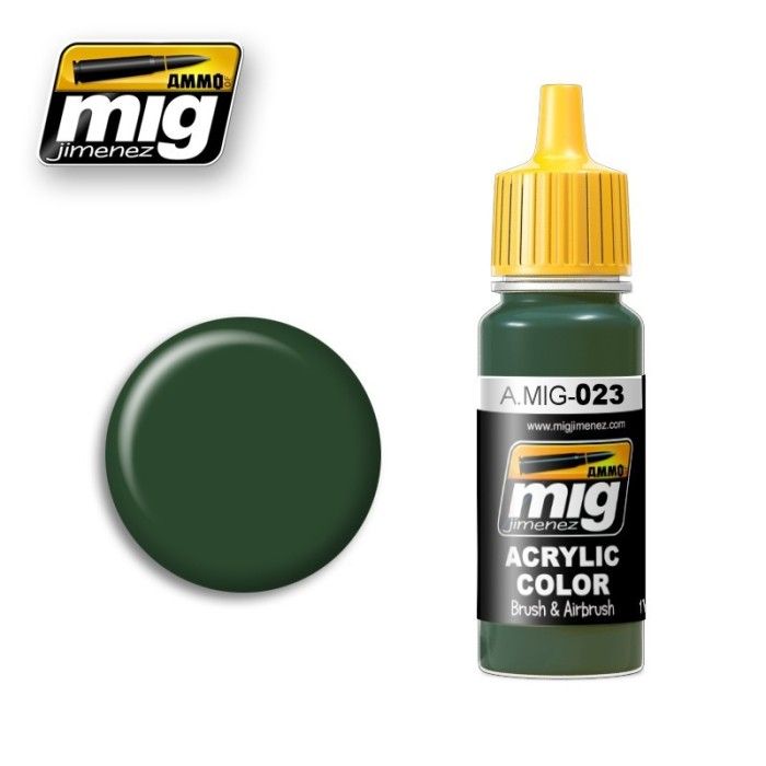Vernice Mig Jimenez Authentique Colors A.MIG-0023 Verde protettivo